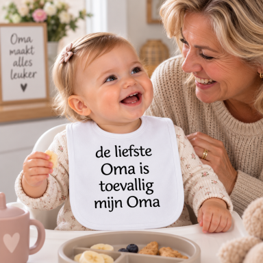 Baby Slab met tekst voor oma