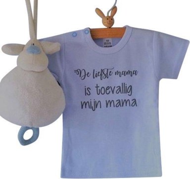 Shirt met tekst bedrukken papa en mama