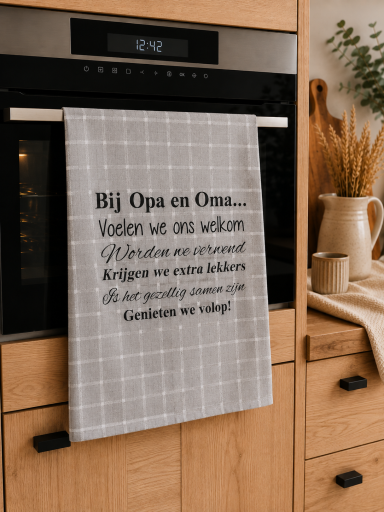 Opa en Oma theedoek