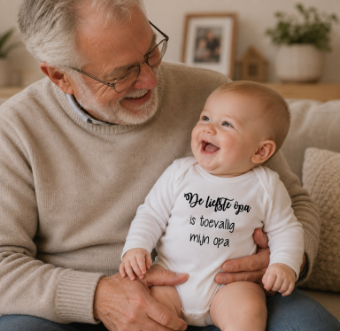 Rompertje tekst kind met naam Opa erop