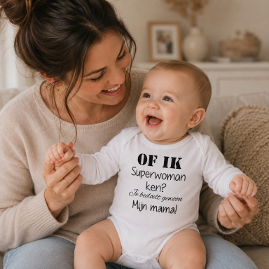 Baby Rompertje en Shirtje met eigen Tekst laten bedrukken