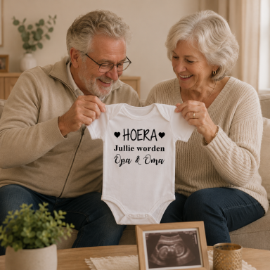 Rompertjes & Shirtjes bedrukt teksten Opa & Oma
