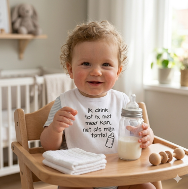 Baby Slabbetje met tekst 