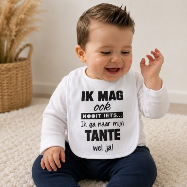 Baby Slabbetje met tekst 