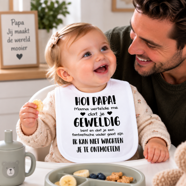 Baby Slabbetje met tekst 
