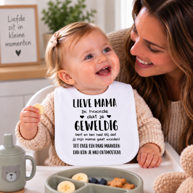 Baby Slabbetje met tekst 