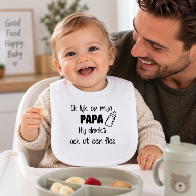 Baby Slabbetje met tekst 