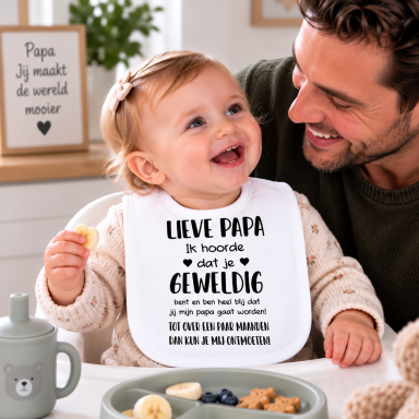 Baby Slabbetje met tekst 