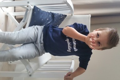 Sweater trui jongens Charmeur in opleiding kan met naam erboven