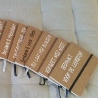 Notitieblok Bedankt voor de leerstof