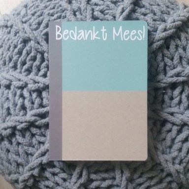  Notitieblok blauw bedankt mees