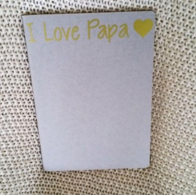 Notitieblok I love papa