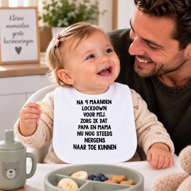 Baby Slabbetje met tekst - 