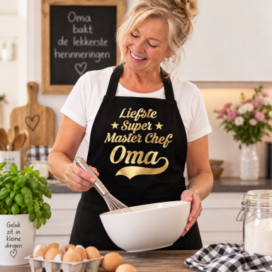  Keukenschort met grappige tekst bedrukt cadeau  