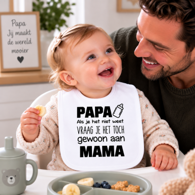 Baby Slabbetje met tekst 