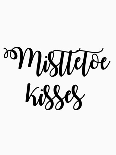 Kussenhoes Missletoe Kisses