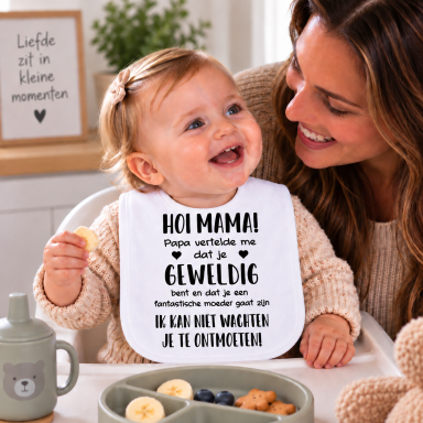 Baby Slabbetje met tekst 