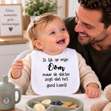 Baby Slabbetje met tekst 