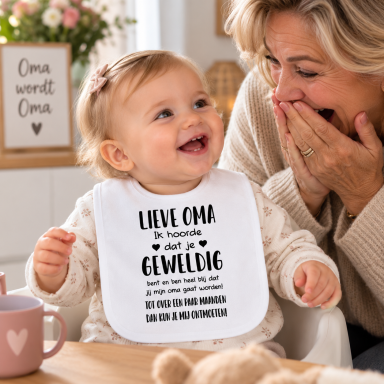 Baby Slabbetje met tekst 