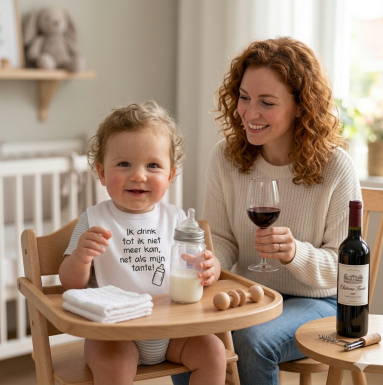 Baby Slabbetje met tekst 